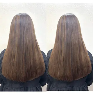 ロング レイヤーカット✂️ 若葉のヘアスタイル