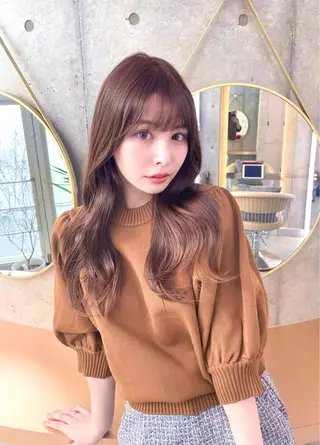 ロング カラー 韓国ヘア🇰🇷 レイヤー/芝春樹のヘアスタイル