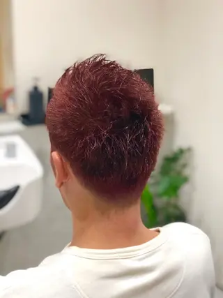 ショート カラー メンズ RUBEUS【ルベウス】所属・✨艶々カラー🎨 杉本賢人のヘアスタイル