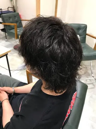 ショート Tink　天神店所属・今村賢治/メンズ/ レイヤー✨艶カラーのヘアスタイル