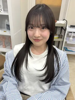 ミディアム カラー hair salon Ranun髪質改善のヘアスタイル