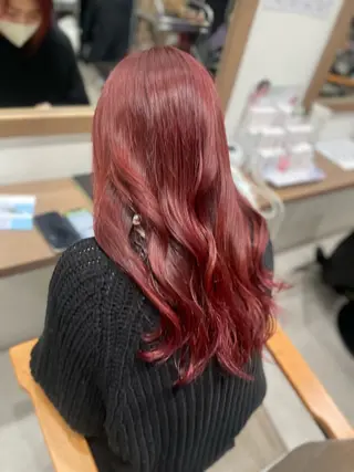 ロング ルナ🫐縮毛矯正 🫐名駅のヘアスタイル