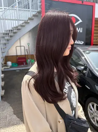 セミロング AI KIのヘアスタイル