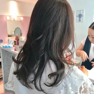 セミロング 所渉/韓国レイヤー /ウルフカットのヘアスタイル