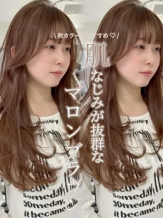 ロング カラー JILBLAN土浦所属・大塚 加奈恵のヘアスタイル