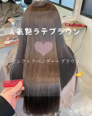 セミロング カラー あざと可愛い❤️ 髪質整形💊　輝のヘアスタイル