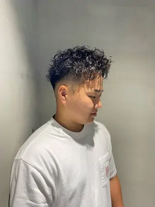 ショート パーマ メンズ fifth天神大名メンズサロン(フィフス)所属・fifth天神パーマ 特化/大田宗一朗のヘアスタイル