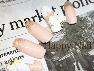 ショート ミディアム セミロング ロング ネイル Happy Nailのネイルデザイン