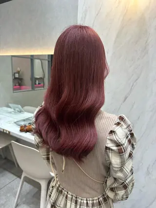 セミロング カラー ヘアアレンジ yuuto🌈 冬の透け感カラーのヘアスタイル