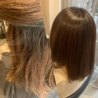 ミディアム 【くせ毛さんのお悩み 解決🍀】栗橋のヘアスタイル