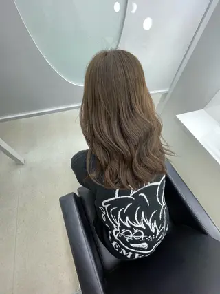 セミロング カラー 冨木 雄斗のヘアスタイル