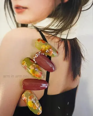 ネイル arm in arm ︎✿Yamamotoのマツエク・マツパデザイン