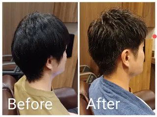 メンズ ショート BARBER 　STAG所属・BARBERSTAG 上拂恭平のヘアスタイル