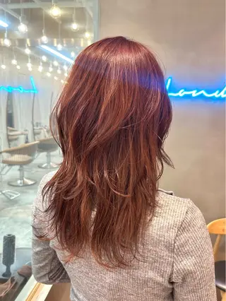 セミロング 🩵縮毛矯正/ブリー チ/髪質改善/いつかのヘアスタイル