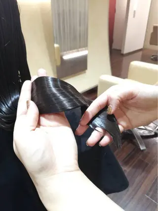 ロング 明石 歩樹のヘアスタイル