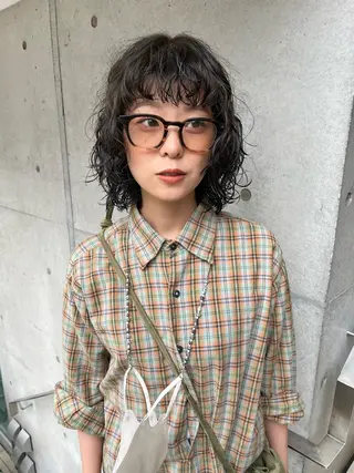 ショート パーマ くせ毛カットとパーマ /美容室難民の方是非のヘアスタイル