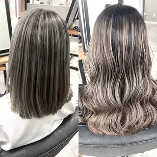 カラー シール、 ハネエクステのヘアスタイル