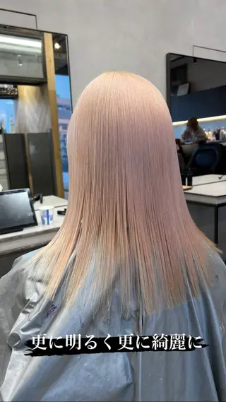 セミロング カラー カラースペシャリスト ・齊藤 羽瑠輝のヘアスタイル