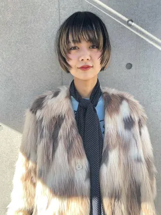 ショート カラー センスをお届けします 大谷将生INFPのヘアスタイル