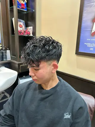 ショート パーマ メンズ 【店長】福田 健人のヘアスタイル