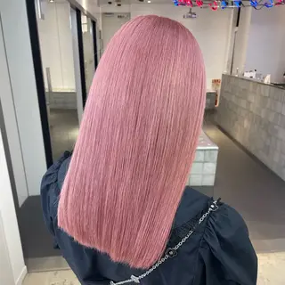 セミロング カラー ヘアアレンジ 海外/ハイトーン🪽 ☯️ami☯️のヘアスタイル