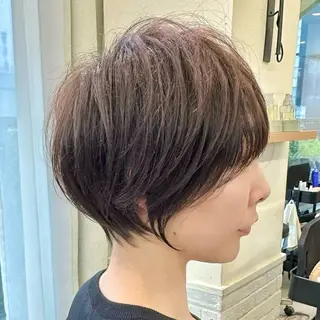 ショート ショート特化/大人・ 丸み/たかいのヘアスタイル