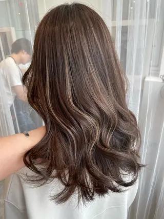 ロング カラー 京都美容師 塩のヘアスタイル