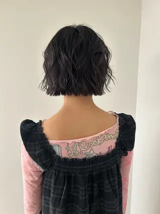 ミディアム ケアパーマ/ケアブリ ーチdaisukeのヘアスタイル