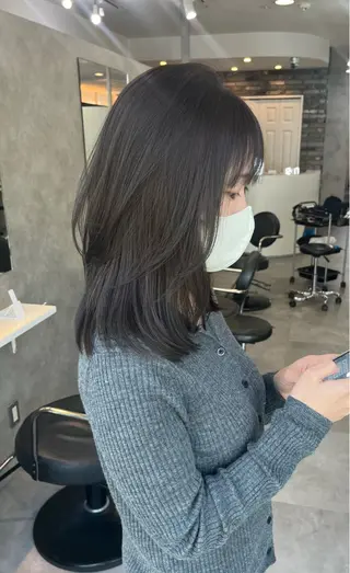 ミディアム ロエ平尾山荘所属・ショート/ハイライト /平尾/薬院/綜一郎のヘアスタイル