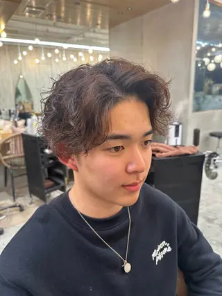 パーマ メンズ 💖ボブ/ショート 似合わせ/美波💖のヘアスタイル