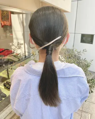 セミロング カラー ヘアアレンジ マツエク・マツパ アイブロウ Noah's　Ark所属・透明感カラー🫧ヘア セット🫧松本菜月の眉毛・アイブロウイメージ