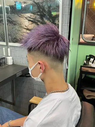 カラー メンズ Le'a所属・渋谷/フェード/ 國分 翔のヘアスタイル