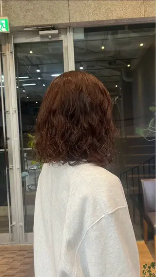 ミディアム パーマ ヘアアレンジ 💎韓国ヘア/ 艶カラー💎souのヘアスタイル