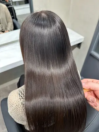 セミロング 髪質改善/縮毛矯正/ 田中勇次のヘアスタイル