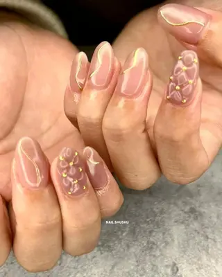 ネイル 3dパーツ/流行り 👧shushu❤️のネイルデザイン