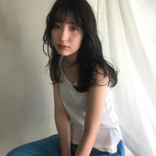 ロング 柔らかブラウン/顔周 りレイヤー♡ユウシのヘアスタイル