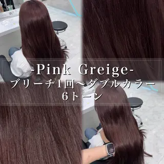 ロング カラー ヘアアレンジ 💓ブリーチ特化 透明感💓あい💓のヘアスタイル