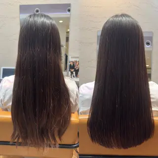 ロング 頭から整える美容師 松田のヘアスタイル