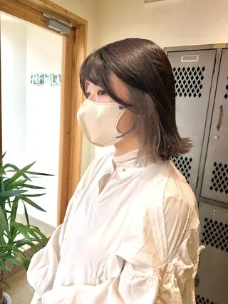 ミディアム カラー 園田 将士のヘアスタイル