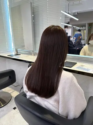 ミディアム カラー 愛され暖色♥️モテ 艶髪♥️りなのヘアスタイル