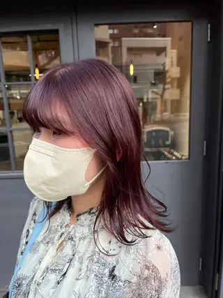 セミロング カラー ROCCO east MIYOのヘアスタイル