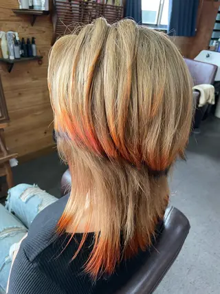 ミディアム カラー 小島 直哉のヘアスタイル