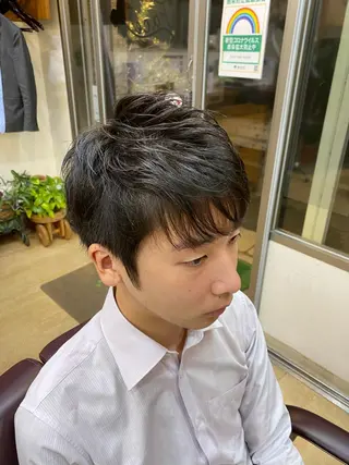 ショート メンズ 浅見 天翔のヘアスタイル