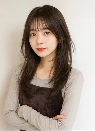 ロング カラー Gain池下 レディースのヘアスタイル