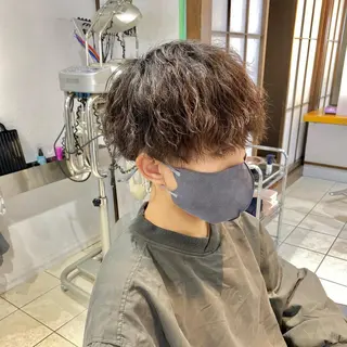 パーマ メンズ 山田勇真 ボブ/縮毛矯正/金山のヘアスタイル