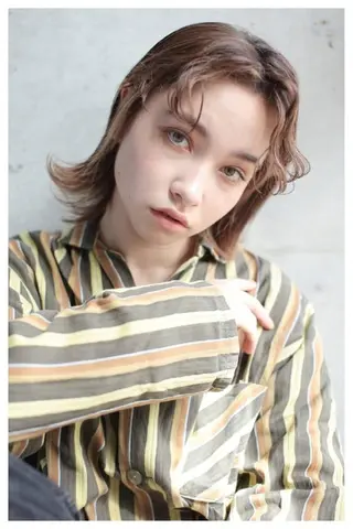 ミディアム 小田川 竜也のヘアスタイル