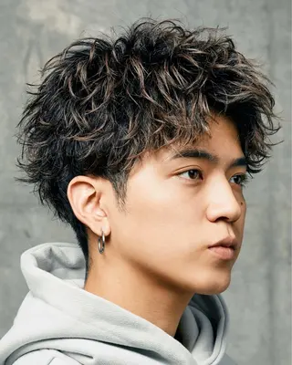 ショート カラー パーマ ヘアアレンジ メンズ fifth 黒木のヘアスタイル