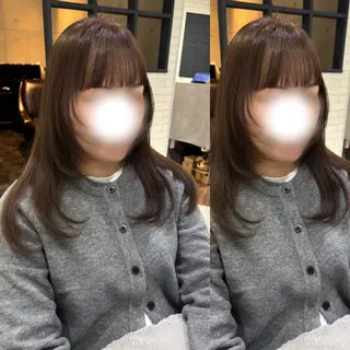 ロング カラー ヘアアレンジ kei/透明感カラー /ベージュ/インナーのヘアスタイル