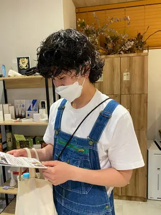 ショート パーマ 似合わせ レイヤー須川のヘアスタイル