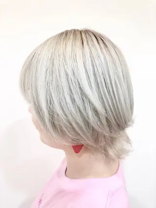 ショート カラー ヘアアレンジ メンズパーマ特化/ KAORU/店長のヘアスタイル